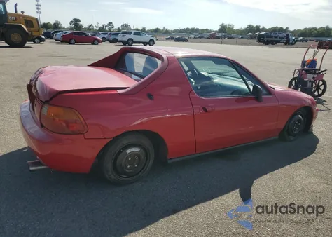 1993 Honda Civic Del Sol S z USA, uszkodzony, nr VIN JHMEG1147PS004620